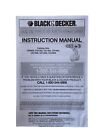 Black & Decker B&D 9.6 12 14.4 18 Volt Cordless Drill Instruction Manual Booklet
