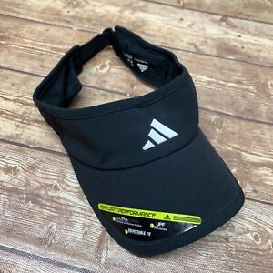 adidas Superlite Visor Performance Adjustable Golf Tennis Cap Hat - Black