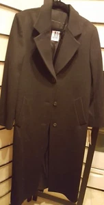 Jones New York Black Wool Coat Women's Size 14 Long 100% Wool Jacket NWT - Picture 1 of 3