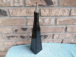 VINTAGE ITALY DECORATIVE Olive Oil Vinegar Pourer 70MM. GLASS Bottle - Picture 1 of 12