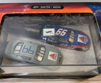 Hot Wheels Wrenchin' & Racin' Jeff Burton Edición Limitada 1/64 Estuche Acrílico Diecast Paquete de 2 Foto 1 de 4