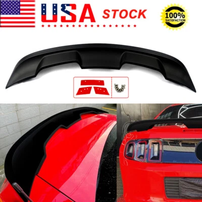 Matte Black NEW GT500 Style Rear Spoiler Wing For Ford Mustang Base GT 2010-2014 - Image 1 of 4