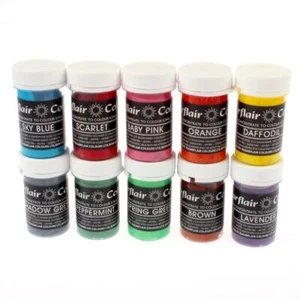NEW SUGARFLAIR PASTEL CONCENTRATED SPECTRAL FOOD COLOURING PASTE GEL COLOURS 25g - Picture 1 of 27
