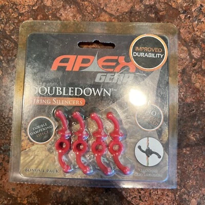 Apex Gear DoubleDown String Silencers Red 4 Pack Brand New Free Shipping - Image 1 of 3