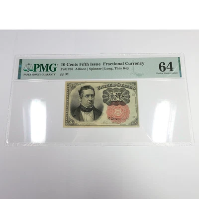 1874 PMG Choice UNC64 United States Fractional Currency 10c Note FR 1265 #57293F - Image 1 of 2