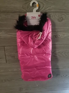 New NWT Pink Puffer Jacket Coat For M Dogs Justice  - Picture 1 of 9