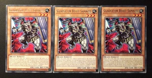 Yu-Gi-Oh! 3x Gladiator Beast Samnite, MZTM-EN069, Rare, 1. Edition, Englisch, NM - Bild 1 von 2