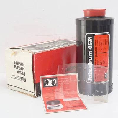 JOBO 4531  DRUM - PRINT PROCESSING TANK + FORMAT HOLDER 4206 - BOXED - Image 1 of 3