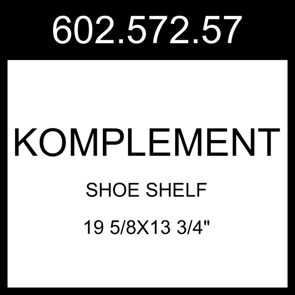 IKEA KOMPLEMENT Schuhregal weiß 19 5/8x13 3/4" 602.572.57 - Bild 1 von 1