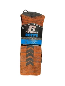 NEW - Russell Performance Active Boys Crew Socks 3 Pack Sizes 3-9 - Picture 1 of 2