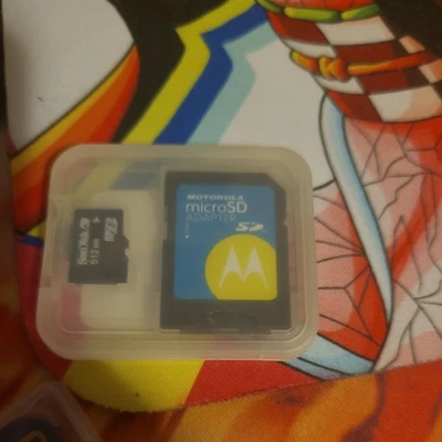 Motorola Micro SD Adapter & Case! MicroSD OEM! Adapted For Adaptor with 512 mb - Image 1 of 2