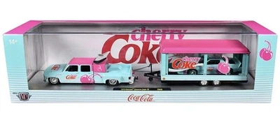 M2 MACHINES ‘73 CHEVY CHEYENNE SUPER 30 DUALLY & 85 CHEVY CAMARO IROC-Z HAULERS - Image 1 of 4