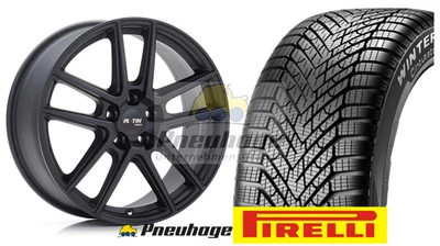 Winterräder Peugeot 308 III (F) 17" Zoll Alu schwarz Pirelli 5x108 7,5x17 ABE✅ - Bild 1 von 4