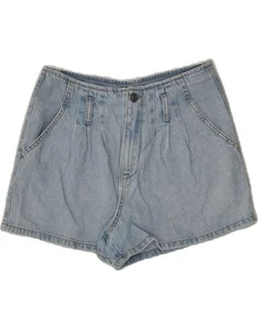 BENETTON Girls Denim Shorts 11-12 Years 2XL W30 Blue Cotton AH07 - Picture 1 of 3