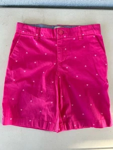 Oshkosh B’Gosh Girls Cotton Heart Design Adjustable Waist Bermuda Shorts Size 10 - Picture 1 of 4