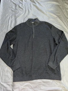 Cutter & Buck Men's Long Sleeve Half Zip Overknit Pullover - Grey/Black XL - Picture 1 of 2