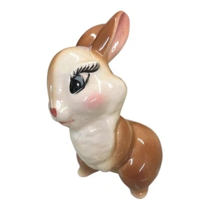 Walt Disney Thumper Miss Bunny Blossom Ceramic Bambi Rabbit Figurines Vintage - Picture 1 of 7