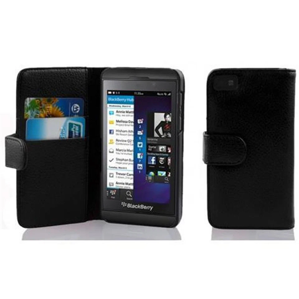 Custodia per Blackberry Z10 Portafoglio Ecopelle Magnetica Libro Cover - Immagine 1 di 1