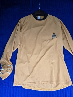 Vintage Rubies Star Trek Captain Kirk Shirt Costume Uniform  Cosplay XL *Read* - Image 1 of 4
