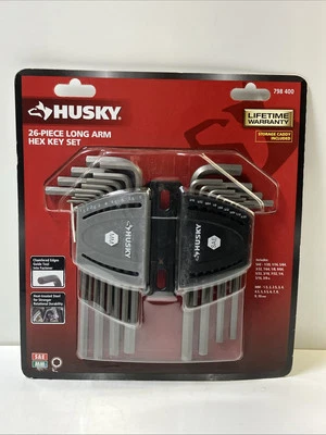 Husky Long Arm Hex Key Set 26-Pc SAE/MM 798 400 - Image 1 of 3