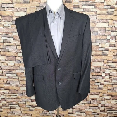 Traje Kenneth Cole 2 Piezas Para Hombre 44R/S 36X28 Gris Oscuro Doble Ventilación Foto 1 de 4