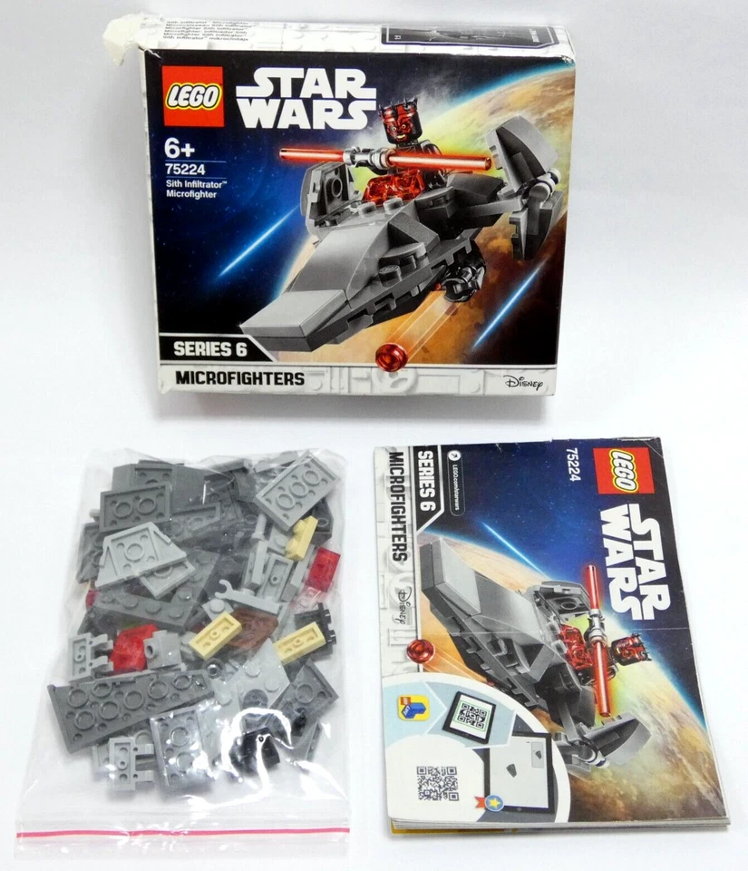 LEGO STAR WARS SET 75224 MICROFIGHTER VAISSEAU AVEC NOTICE & BOITE SANS FIGURINE - Photo 1/1