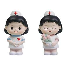 Krankenschwester-Statue, Niedliche Handgefertigte Tortendekoration,