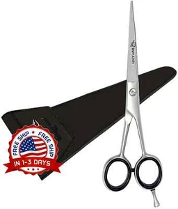 Tijeras Para Cortar Estilizar Cabello Profesionales Barbería Acero Alta Calidad - Photo 1/8