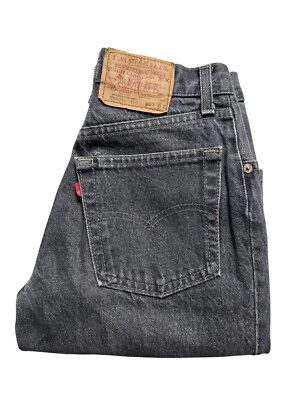 Vintage Levi’s 501 Black 80s Made in USA Button Fly 1980s Women’s 26x30 - Image 1 of 4