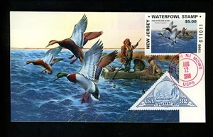 US FDC NJ New Jersey State Duck Stamp 1998 Mallard/Black Duck P Crowe #11/27 - Picture 1 of 3