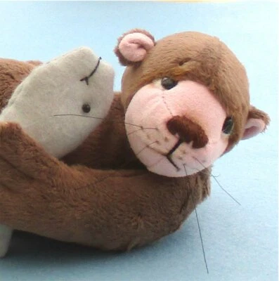 Otis soft toy otter sewing pattern.  Makes fun otter 11 inches  (28cm) - Image 1 of 4