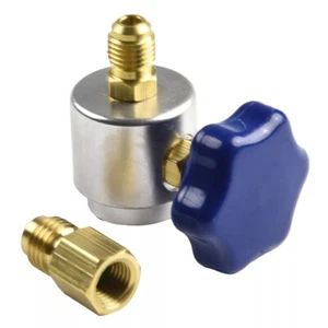 Self Sealing R134A Can Tap Valve Dispenser F A/C Charging Hose AD01 Convertor - Picture 1 of 12