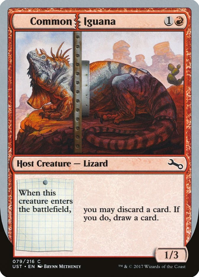 Magic the Gathering (mtg): UST: Common Iguana  (x 4) - Image 1 of 1