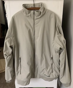 Columbia Sportswear Company Men's Beige Nylon Short Lined Jacket XL Warm Lining - Picture 1 of 14