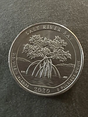 2020 D Improperly Annealed Planchet Salt River Bay Quarter Mint Error - Image 1 of 4