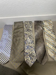 5er SET HERREN KRAWATTEN THE NEAUTAL COLLECTION HELLBRAUN BEIGES - Bild 1 von 6