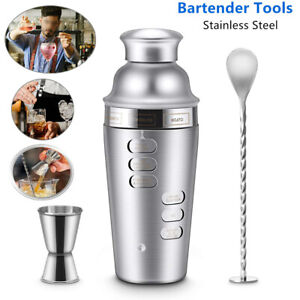 Blusmart Cocktail Shaker Stainless Steel Mixer Drink Maker 700ML + Recipe Guide