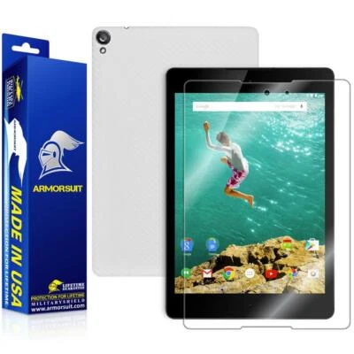 ArmorSuit MilitaryShield Google Nexus 9 Screen Protector + White Carbon Skin USA - Image 1 of 4