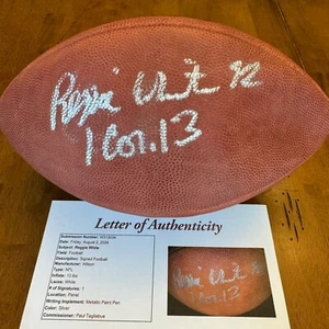 Reggie White Signed Autographed Authentic Game Football Ball JSA LOA Read - Picture 1 of 9
