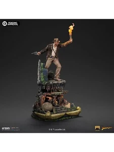 hero Studios 1/10 Indiana Jones Statue Figure Doll W/ Adventure Platform Deluxe - Picture 1 of 13