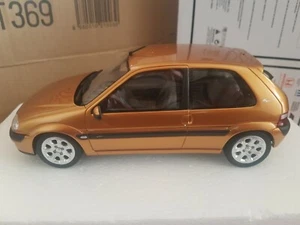 Citroen Saxo VTS VTR Ltd Edn 1:18 Scale Otto Model Resin 1/18 BLAZE YELLOW GOLD - Picture 1 of 8