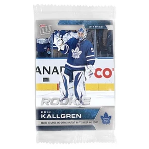 2021-22 NHL Topps NOW® Sticker  #341 🥅 Erik Kallgren RC 🥅1st Start 1st Shutout - Picture 1 of 2