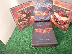 The Dark Knight Trilogy (3-DVD Box Set) Includes Book & 3D Lenticular Slipcover - Picture 1 of 10