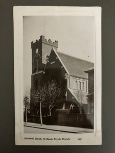 Chadwell Heath, St Chads Parish Church vintage postcard, posted 1910, Y.122