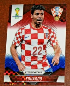 2014 Prizm World Cup Eduardo Red White Blue Plaid RWB Prizms Croatia - Picture 1 of 2