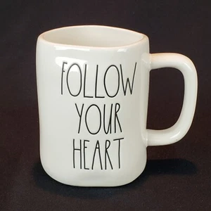 Rae Dunn Follow Your Heart Mug Magenta Artisan Collection - Picture 1 of 8