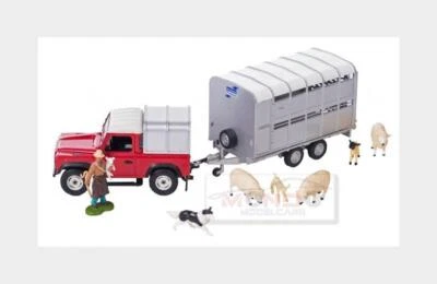1:32 BRITAINS Land Rover Land Defender 90 1984 With Livestock Trailer LC43138 Mo - Image 1 of 2