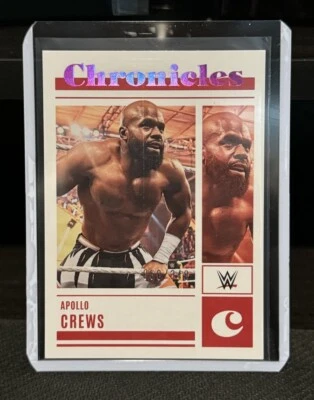 Apollo Crews - Chronicles Pink Parallel #/349 - 2023 Panini WWE Chronicles - Image 1 of 2