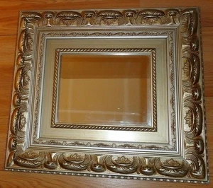 Decorative WALL MIRROR w/Wide Frame 17.75" x 19.75" - Picture 1 of 3