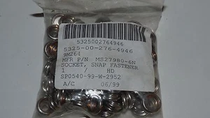 100x AN227-7 Mil-Spec #24 Snap Socket MS27980-6N Nickel 5325002764946  Stimpson  - Picture 1 of 3